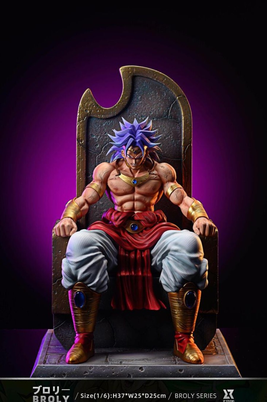 Anime Resins Z Studio | >Pre Order< Z Studio - Broly Sitting On Throne