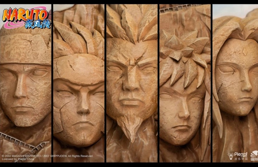 Anime Resins Infinity Studio | >Pre Order< Infinity Studio - Naruto Rock Wall Of Hokages