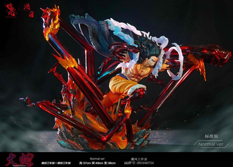 Anime Resins MonBest D. Studio | >Pre Order< Monkey D. Studio X More Fun Studio - Snake Man Luffy