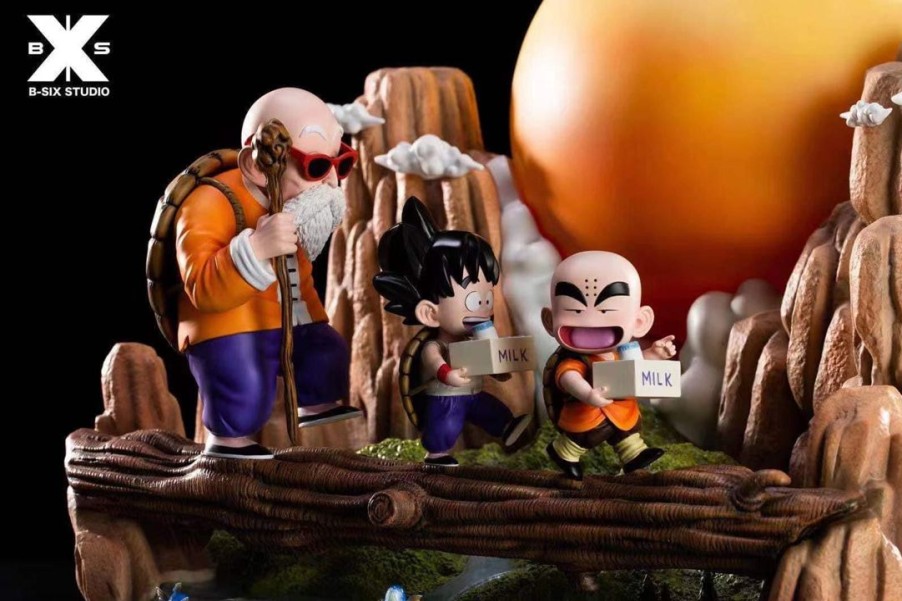 Anime Resins B-Six Studio | >Pre Order< B-Six Studio - Master Roshi (Kame Sennin) And His Apprentice Goku & Krillin