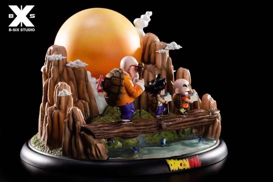 Anime Resins B-Six Studio | >Pre Order< B-Six Studio - Master Roshi (Kame Sennin) And His Apprentice Goku & Krillin