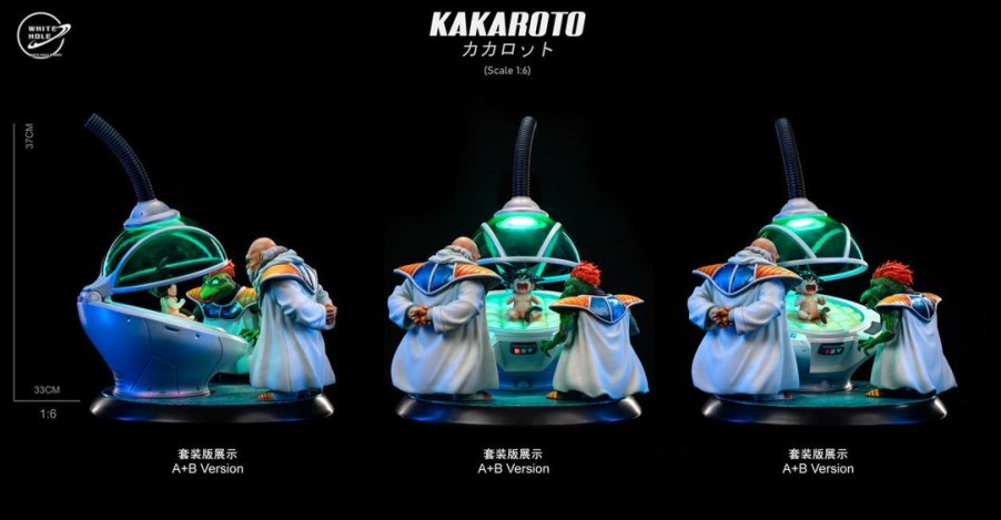 Anime Resins White Hole Studio | >Pre Order< White Hole Studio - Kakaroto X Military Doctor & Tapejara