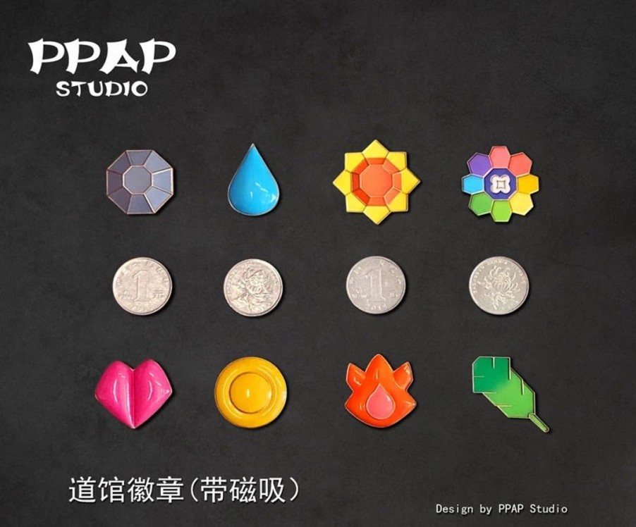 Anime Resins PPAP Studio | >Pre Order< Ppap Studio - Pokemon Kanto Region Gym Badge'S