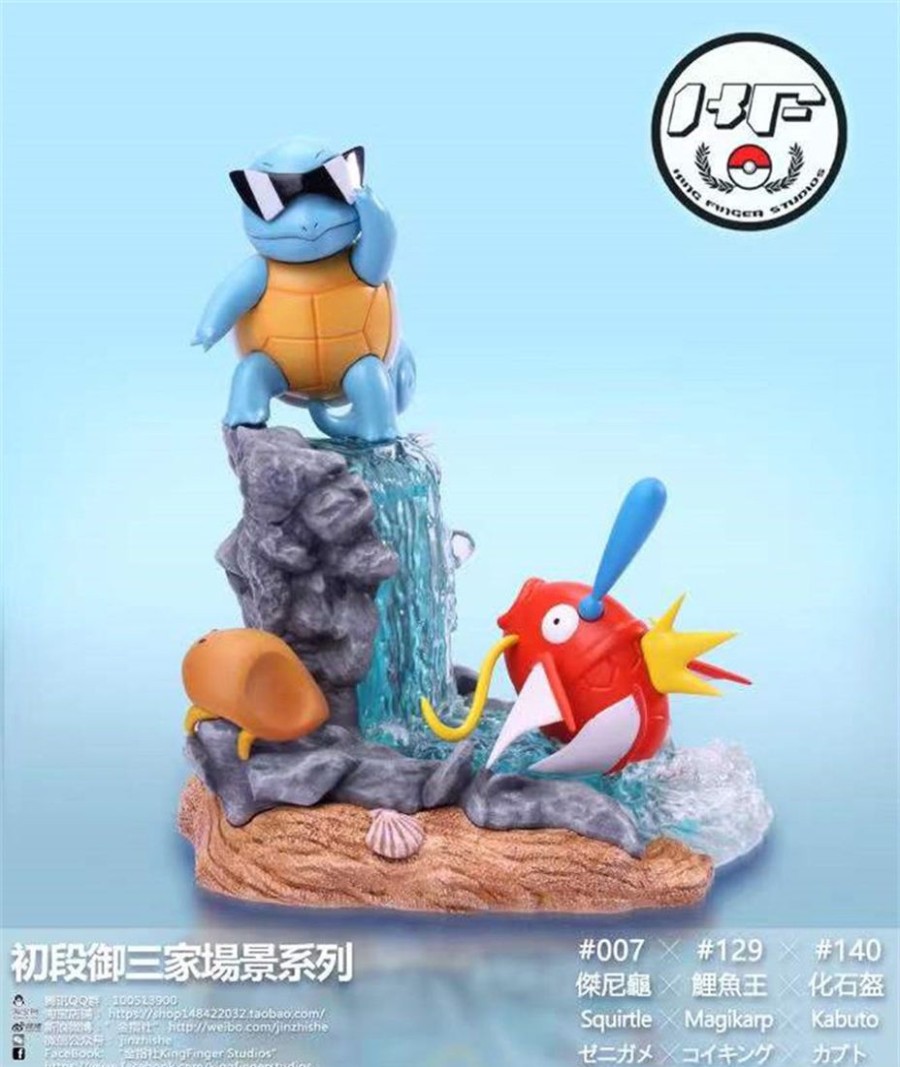 Anime Resins King Finger Studio | >Pre Order< King Finger Studio - Squirtle & Totodile & Mudkip